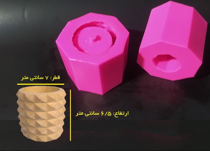 قالب سیلیکونی گلدان کد S۵۰۰۱