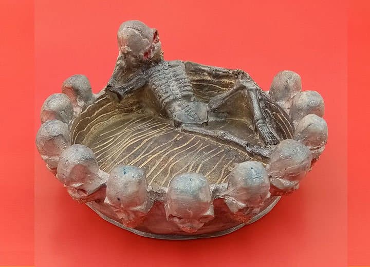 قالب سیلیکونی جاسیگاری (اسکلت هالووین) کد ۵۱۹۳