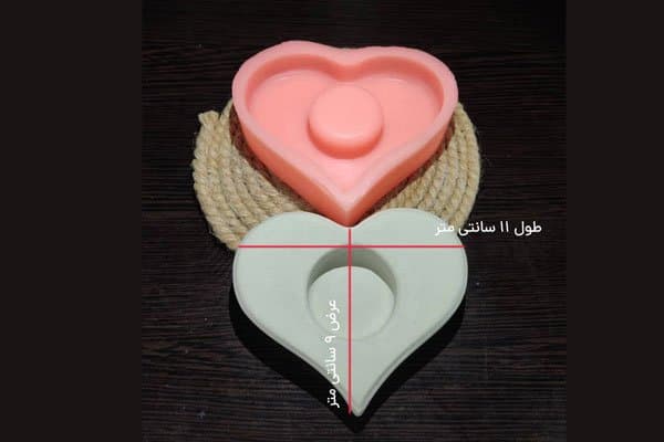 قالب سیلیکونی جا وارمری مدل قلب کد ۵۳۶۴