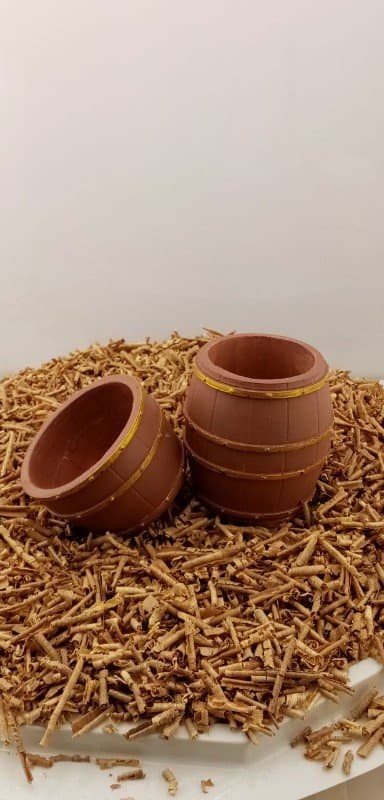 قالب سیلیکونی گلدان طرح بشکه کوچک کد ۵۴۵۶